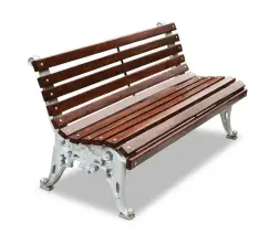 Скамейка алюминиевая «Белые ночи» без подлокотников 3,0 м (3 опоры)