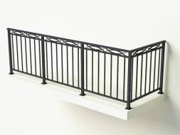 Металлическое балконное ограждение БО-8, 1 пог. м.