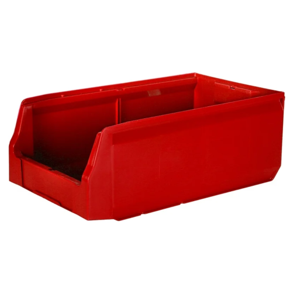 Складской лоток для метизов, мелочей и деталей Logic Store®, 400х225х150 мм, красный [12.414]
