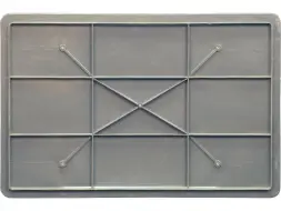 Ящик пластиковый сплошной, 600x400x410 мм, 84 л, серый [203-2]