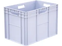 Ящик пластиковый сплошной, 600х400х420 мм, белый [942.02.03.01 М]