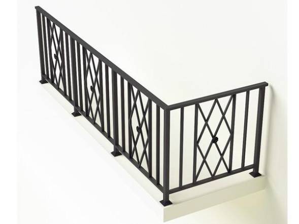 Металлическое балконное ограждение БО-9, 1 пог. м.