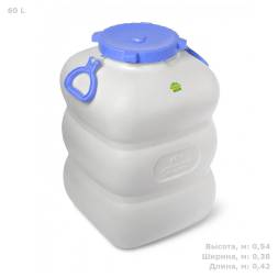 Фляга (бидон) пластиковая для пищевых продуктов Martika Гранде, 60 л, фиолетовый [С912ФИЛ]