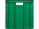 Ящик пластиковый сплошной, 600x400x410 мм, 84 л, зеленый [203-2]
