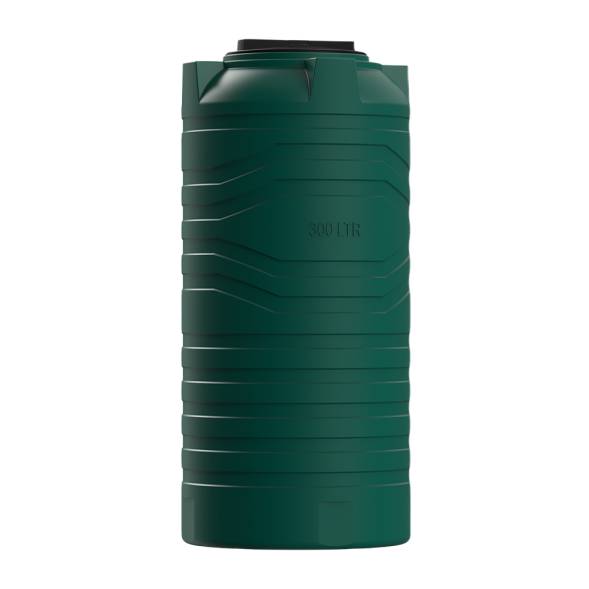 Емкость пластиковая цилиндрическая вертикальная, 300 л, зеленый [TN300S2]