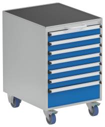 Тумба с выдвижными ящиками Treston 53/66-6, роликовые колеса, 6x75 1x150 , 5366306-07