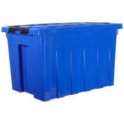 Контейнер с крышкой и клипсами Rox Box Original, 70 л, 580x390x360 мм, синий [070-00.06]