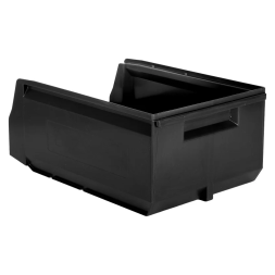 Складской лоток для метизов, мелочей и деталей Logic Store®, 350х225х200 мм, черный [12.404]