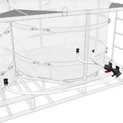 Комплект полного слива торцевой для мотопомпы G2 на две емкости TR