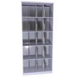 Шкаф для 20 противогазов без двери 1880x810x400 мм Светло-серый