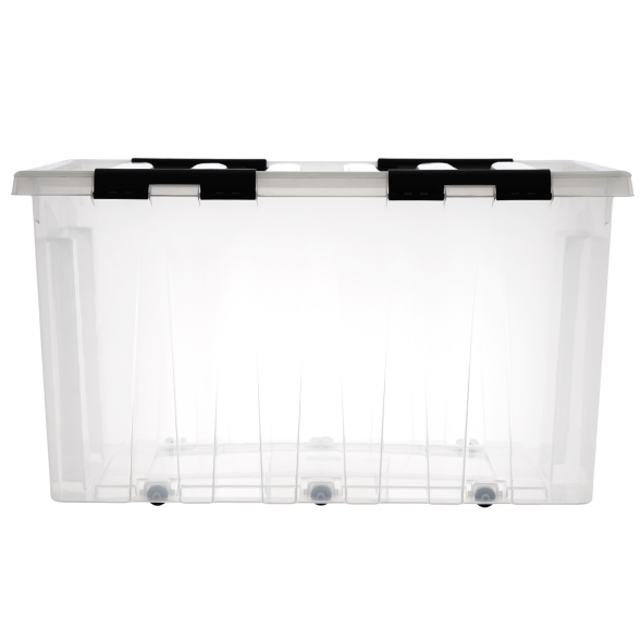 Контейнер с крышкой и клипсами Rox Box Original, 120 л, 740x565x410 мм, прозрачный