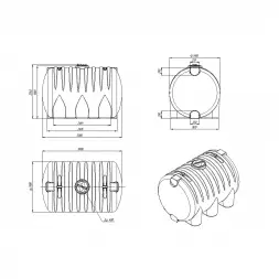 Емкость HR 8000л зеленая