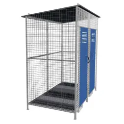 Хранилище газовых баллонов сетчатое сварное ХГС-01 2100x2200x1110 мм Серый