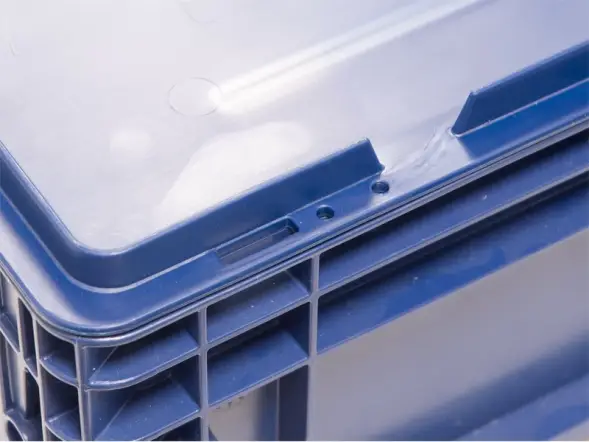 Крышка для пластикового евроконтейнера KLT, 400х300 мм, синий [500 KLT]