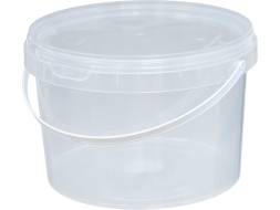 Ведро пластиковое круглое под запайку, 2,25 л, прозрачный [5083]