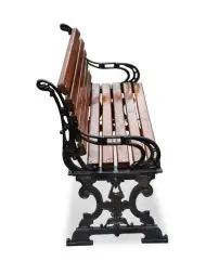 Скамейка чугунная «Ампир» 3,0 м (3 опоры)