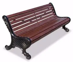 Скамейка чугунная «Ялта» 2,0 м (3 опоры)