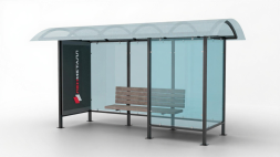 Павильон остановочный с лайтбоксом Классик 7, 4200x1600x2700 мм