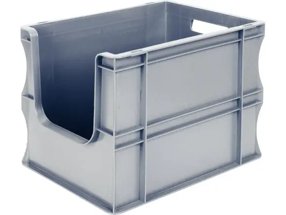 Ящик с вырезом 400х300х290 мм, серый, sku: SPK 4329 AV