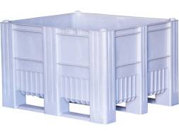 Крупногабаритный сплошной пластиковый контейнер на полозьях C-Box, 1200x1000x740 мм, серый [C-Box 1210 S (740)]