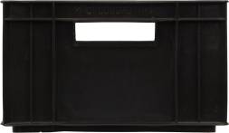 Ящик пластиковый сплошной, 410×300×180 мм, 22 л, черный [302-Б3]