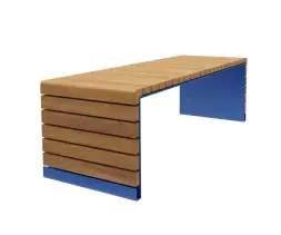 Скамейка стальная «Бракет» без спинки 1,5 м