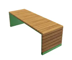 Скамейка стальная «Бракет» без спинки 1,5 м