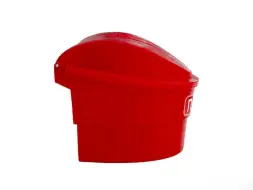 Ящик для песка BOXSAND 0,15 куб.м. с совковой лопатой, красный