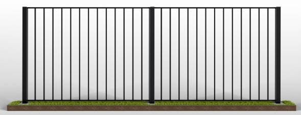Забор металлический сварной секционный СЗ-1, 1 м²