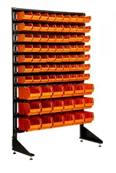 Стеллаж с пластиковыми ящиками 1501-0/7/3 O