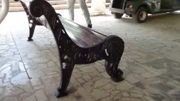 Скамейка чугунная «Нескучный Сад» 3,0 м (3 опоры)