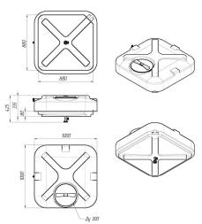Бак для душа Rostok 200