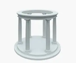 Ротонда тип 5, 8 колонн, диаметр 5700 мм Балюстрада