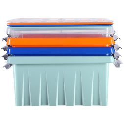 Контейнер с крышкой и клипсами Rox Box Original, 16 л, 415x300x190 мм, синий [016-00.06]