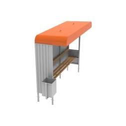 Павильон остановочный мод. 2.2, 3495x1215x2380 мм