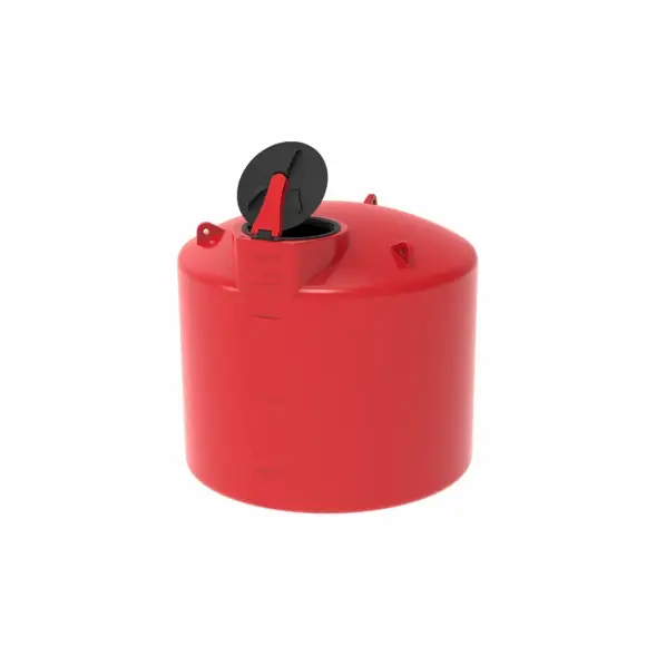 Емкость TOR 2000л КАС с откидной крышкой красная